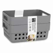 Cesta Multiusos Confortime 144902 12 x 7,5 x 7 cm (2 Peças) (36 Unidades) (12 x 7,5 x 5 cm) A Preço de Revenda - nacloset 2