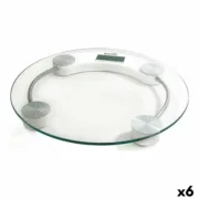 Balança digital para casa de banho Basic Home Transparente 33 x 3,5 cm (6 Unidades) A Preço de Revenda - nacloset