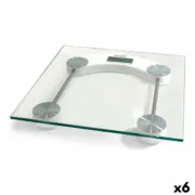 Balança digital para casa de banho Basic Home Transparente (6 Unidades) A Preço de Revenda - nacloset