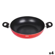 Frigideira antiaderente Quttin Infinity Vermelho 32 x 46 x 9 cm (4 Unidades) Cozinha | Gourmet - nacloset