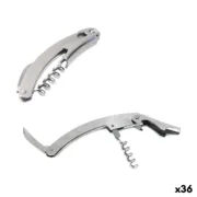 Saca-rolhas com corta selos e abre garrafas Wooow Aço inoxidável 11 x 2,2 cm (36 Unidades) A Preço de Revenda - nacloset