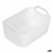 Cesta Multiusos Confortime Branco 33 x 23,5 x 15,4 cm (12 Unidades) A Preço de Revenda - nacloset