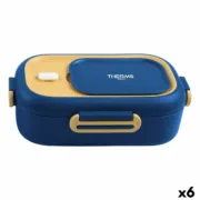 Lancheira Hermética ThermoSport Aço Plástico Retangular 550 ml Térmica (6 Unidades) A Preço de Revenda - nacloset