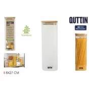Bote Quttin Bambu Quadrado 1,3 L 8 x 27 cm (12 Unidades) A Preço de Revenda - nacloset 2