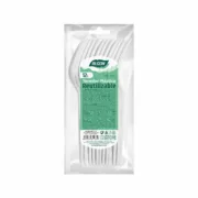Conjunto de Garfos Algon Reutilizável Branco 36 Unidades 18 cm Cozinha | Gourmet - nacloset 2