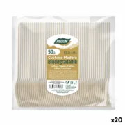 Conjunto de Colheres Algon Sobremesa Madeira 20 Unidades 14 x 3 x 0,2 cm Cozinha | Gourmet - nacloset