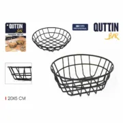 Cesta do Pão Quttin Metal Redonda 20 x 5 cm 4 mm (12 Unidades) A Preço de Revenda - nacloset 2