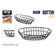 Cesta do Pão Quttin Metal Oval 23 x 16,5 x 5,5 cm (12 Unidades) A Preço de Revenda - nacloset 2