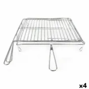Grelhador Algon Cromado Giratório 40 x 45 x 10 cm (4 Unidades) A Preço de Revenda - nacloset