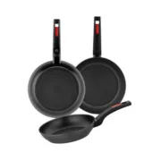 Frigideira Monix M249001 Preto Plástico 3 Peças Cozinha | Gourmet - nacloset
