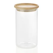 Bote Andrea House cc16204 Madeira Vidro 1,2 L Ø 9,5 x 17,5 cm Cozinha | Gourmet - nacloset