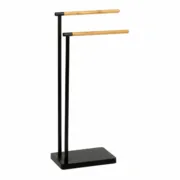 Toalheiro de Pé Andrea House ba72130 Preto Metal 30 x 20 x 78 cm Banho - nacloset