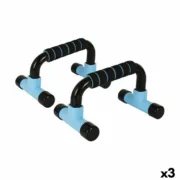Suporte para flexões LongFit Sport Azul Preto (3 Unidades) A Preço de Revenda - nacloset
