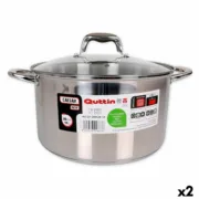 Panela Quttin 139513 10 L Aço (2 Unidades) (ø 28 x 16,5 cm) A Preço de Revenda - nacloset