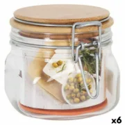 Bote Borgonovo Primizie Bambu 500 ml 10,5 x 10,5 x 10 cm (6 Unidades) A Preço de Revenda - nacloset