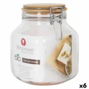 Bote Borgonovo Primizie Bambu 2L 13 x 13 x 17,5 cm (6 Unidades) (2 L) A Preço de Revenda - nacloset