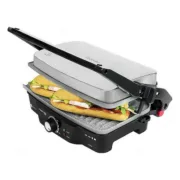 Grill de contacto Cecotec Rock’n Grill 1500W Preto/Prateado 1500 W Chapas e grelhadores - nacloset