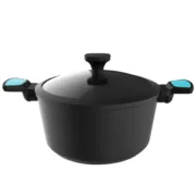Caçarola com Tampa Cecotec Polka Platinum 28 Pot Thunder 4,5 L Preto Cinzento Alumínio Ø 28 cm Cozinha | Gourmet - nacloset