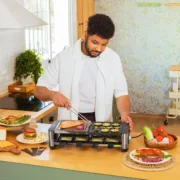 Raclette Cecotec 16000 Inox Mixgrill Preto Chapas e grelhadores - nacloset 2