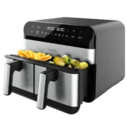 Fritadeira de Ar Cecotec Cecofry Advance 9000 Inox 2800 W 9 L 2 x 4,5 L Cozinha | Gourmet - nacloset
