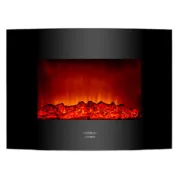 Chaminé Elétrica Decorativa de Parede Cecotec Warm 2200 Curved Flames 1000 – 2000 W Casa | Jardim - nacloset