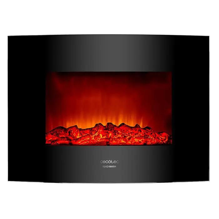 Chaminé Elétrica Decorativa de Parede Cecotec Warm 2200 Curved Flames 1000 – 2000 W Casa | Jardim - nacloset 2