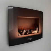 Chaminé Elétrica Decorativa de Parede Cecotec Warm 2200 Curved Flames 1000 – 2000 W Casa | Jardim - nacloset 2