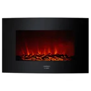 Chaminé Elétrica Decorativa de Parede Cecotec Warm 3500 Curved Flames 1000 – 2000 W Casa | Jardim - nacloset