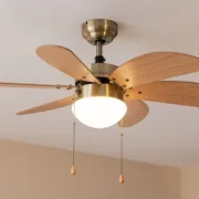 Ventilador de Teto com Luz Cecotec EnergySilence Aero 360 Dourado Madeira 50 W Ar condicionado e ventiladores - nacloset 2