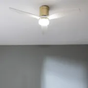 Ventilador de Teto com Luz Cecotec EnergySilence Aero 5600 Aqua Branco Castanho Dourado 18 W 40 W Ar condicionado e ventiladores - nacloset 2