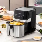 Fritadeira de Ar InnovaGoods Fryinn Pro 5500 Preto 1700 W 5,5 L Aço inoxidável Cozinha | Gourmet - nacloset