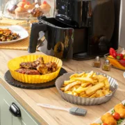 Cestos de Silicone com Pincel para Fritadeiras a Ar Mollicon InnovaGoods 2 Unidades Acessórios de Cozinha - nacloset
