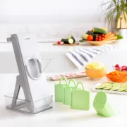 Mandolina Cortadora de Verduras Dobrável (5 em 1) Acessórios de Cozinha - nacloset 2