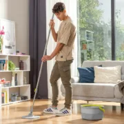 Mopa Giratória com Limpeza Automática e Balde de Separação Selimop InnovaGoods Casa | Jardim - nacloset