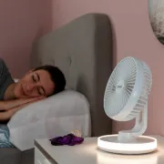 Ventoinha de Secretária Recarregável com LED FanLed InnovaGoods Ø6,6” 4000 mAh Ar condicionado e ventiladores - nacloset