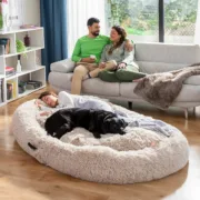 Cama de Animais de Estimação para Humanos Antisstress (XXL Beige) Idéias para a Casa - nacloset