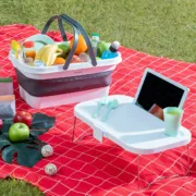 Cesto de Piquenique Dobrável com Tampa/mesa Pickning InnovaGoods Acessórios de campismo e montanhismo - nacloset