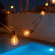 Grinalda de Luzes LED New Garden Allegra 8 m 10 Branco/Preto Solar Casa | Jardim - nacloset 2