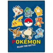 Manta Pokémon Pikachu 100 x 140 cm Multicolor Poliéster Bebés e Crianças - nacloset