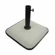 Marbueno Base Sombrilla Cuadrada 45x45x7,3 cm 25KG Branco Jardim, Piscina, Terraço Casa | Jardim - nacloset