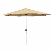 Marbueno Sombrinha Aço 8 Varas D270 cm Poliéster Marrom Jardim, Piscina, Terraço Casa | Jardim - nacloset