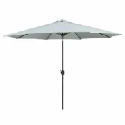 Marbueno Sombrinha Aço 8 Varas D270 cm Poliéster Branco Jardim, Piscina, Terraço Casa | Jardim - nacloset
