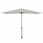 Marbueno Sombrinha Aço 8 Varas 200×300 cm Poliéster Branco Jardim, Piscina e Terraço Casa | Jardim - nacloset