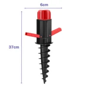 Marbueno Pincho Parasol Plástico Preto 37x6x6 cm Praia e Jardim 10505 Casa | Jardim - nacloset 2