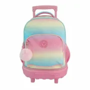 Mochila Escolar com Rodas Toybags Blin Blin Gradient Pink Jogos | Disfarces - nacloset