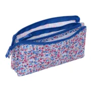 Estojo Nait Nait Flores coimbra azul Azul 22 x 12 x 3 cm Estojos - nacloset 2