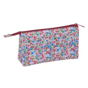 Estojo Nait Nait Flores coimbra burdeos Castanho-avermelhado 22 x 12 x 3 cm Estojos - nacloset 2