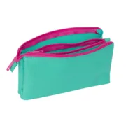 Estojo Triplo Nait Nait Verde mint 22 x 12 x 3 cm Estojo 3 Compartimentos - nacloset 2