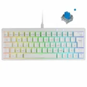 Teclado Gaming Mars Gaming MKMINIPROWBES Branco Qwerty US Informática | Gaming - nacloset 2