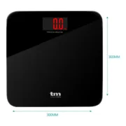 Balança digital para casa de banho TM Electron Preto Balanças - nacloset 2